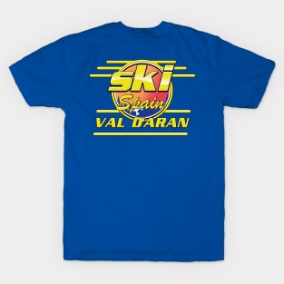 val d'aran spain to ski logo T-Shirt